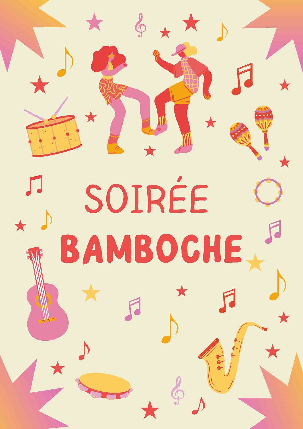 AFFICHE SOIREE BAMBOCHE 1