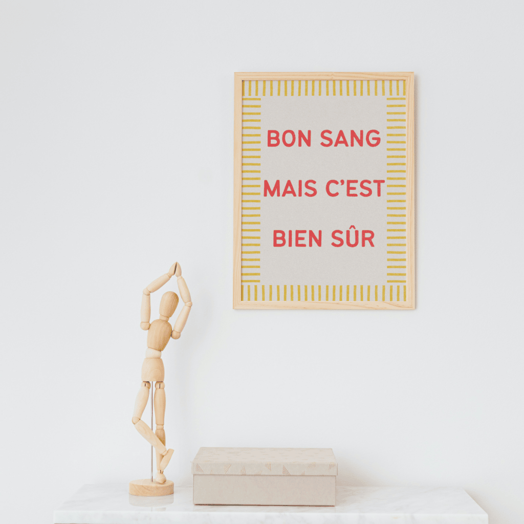 AFFICHE BON SANG MAIS C'EST BIEN SUR