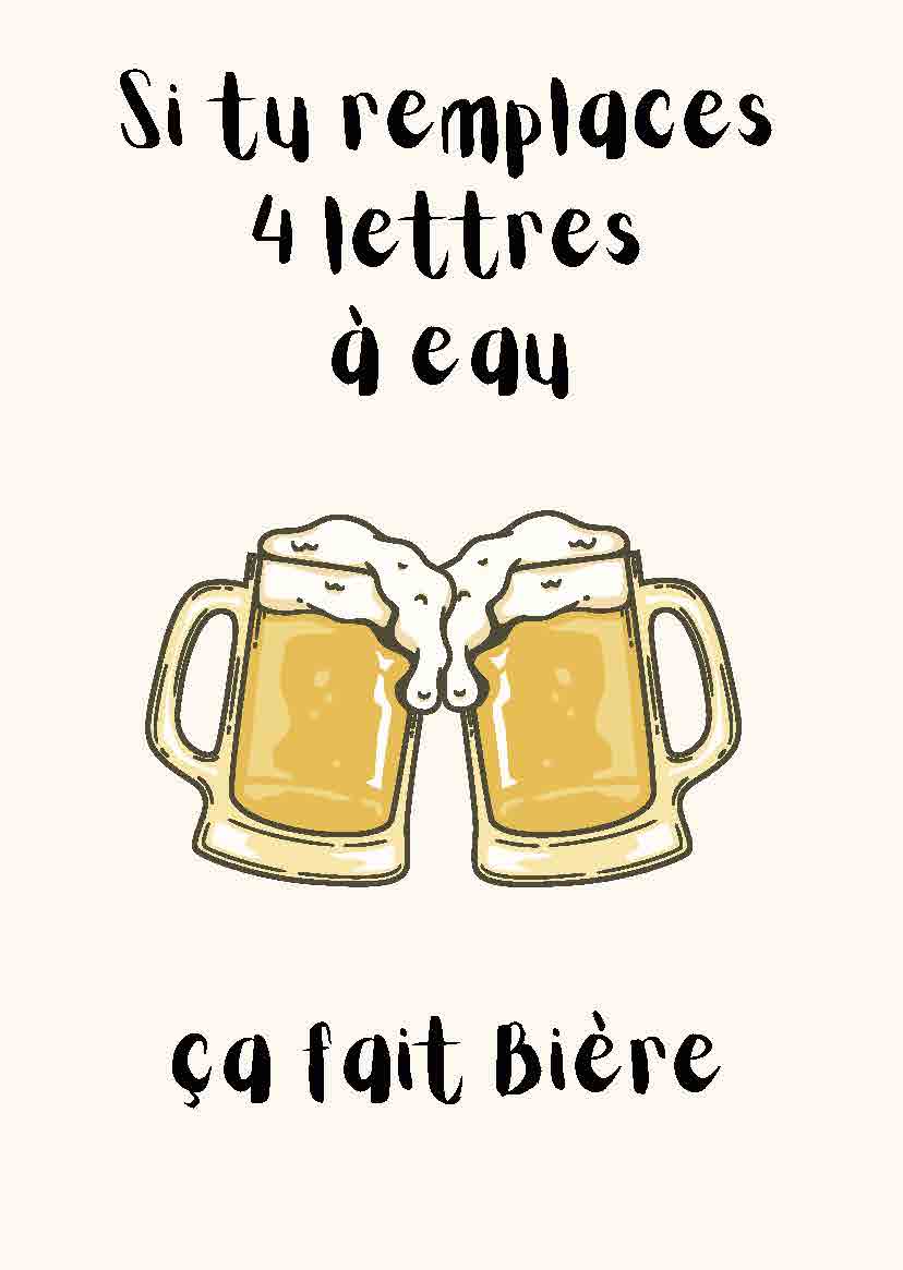 AFFICHE BIERE !