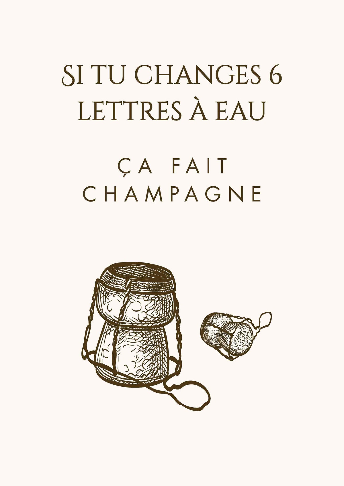 AFFICHE CHAMPAGNE