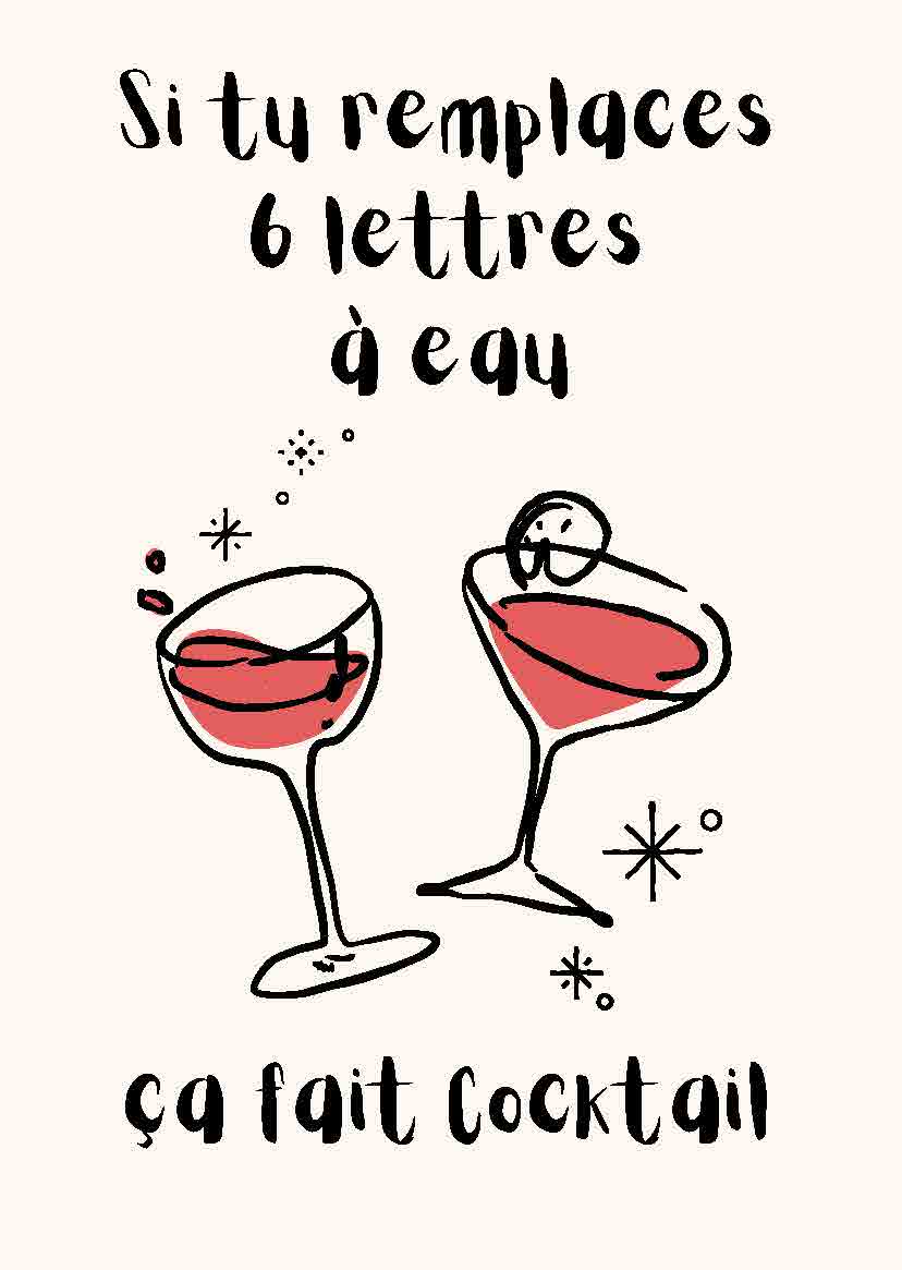 AFFICHE COCKTAIL !