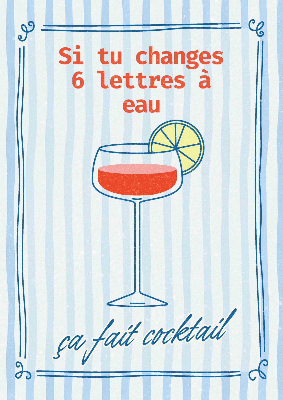 AFFICHE COCKTAIL