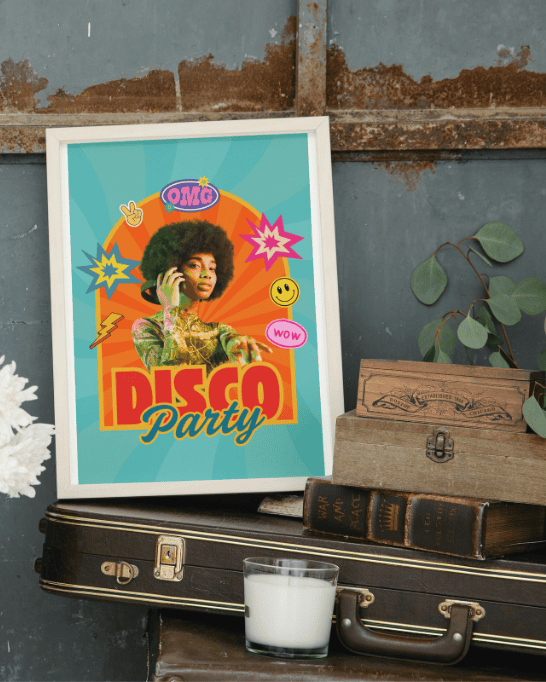 AFFICHE DISCO PARTY 1