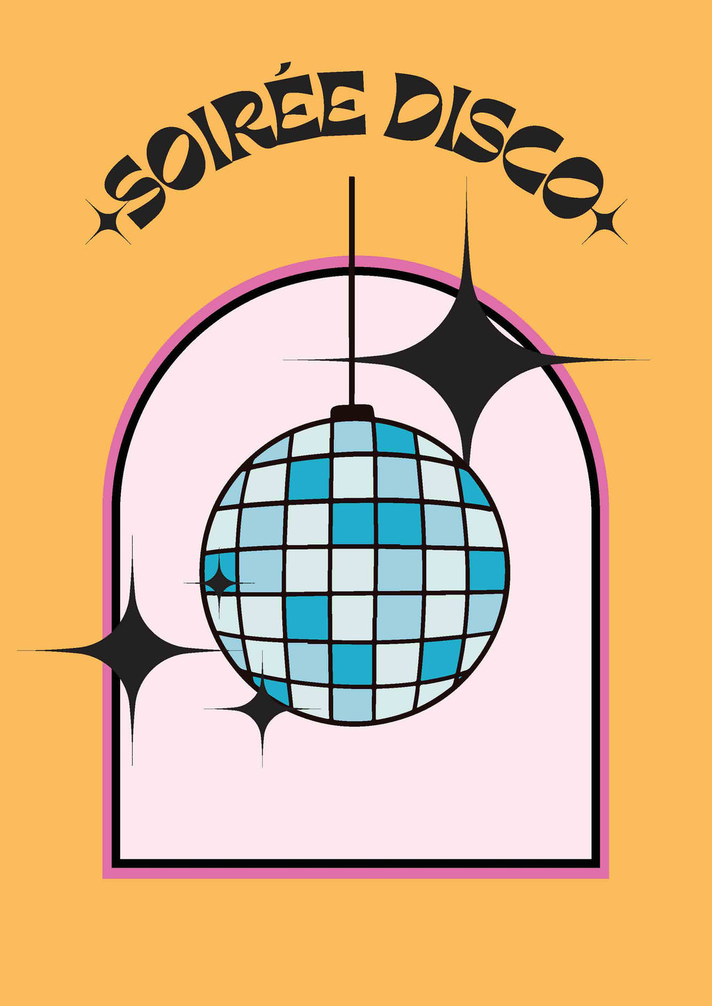 AFFICHE SOIREE DISCO 2