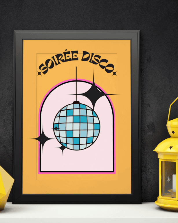 AFFICHE SOIREE DISCO 2