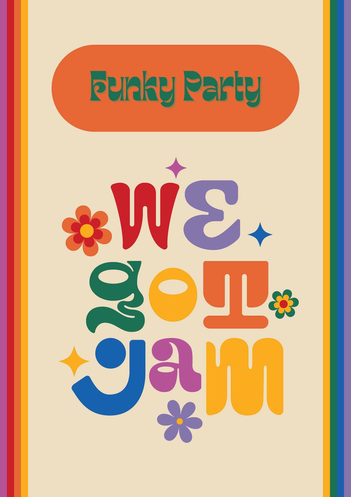 AFFICHE FUNKY PARTY 1