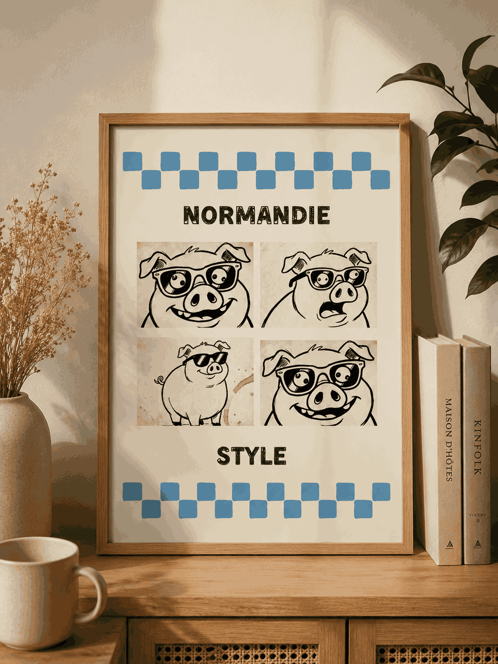AFFICHE NORMANDIE STYLE
