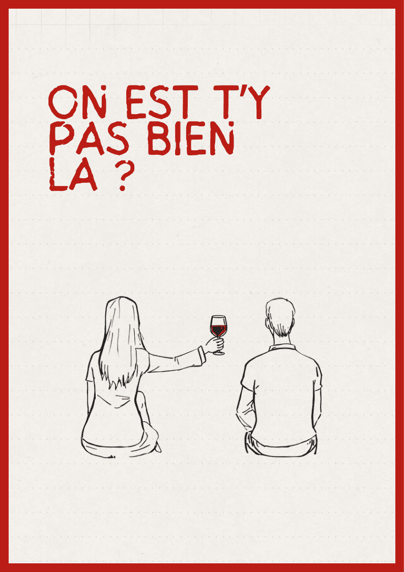 AFFICHE ON EST T Y PAS BIEN LA?