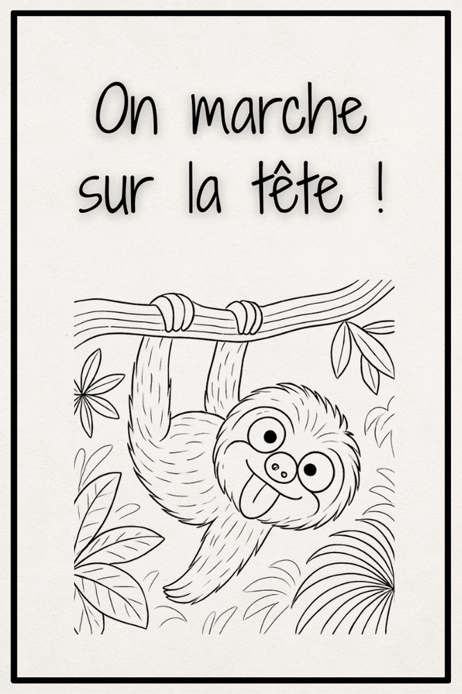 AFFICHE ON MARCHE SUR LA TETE