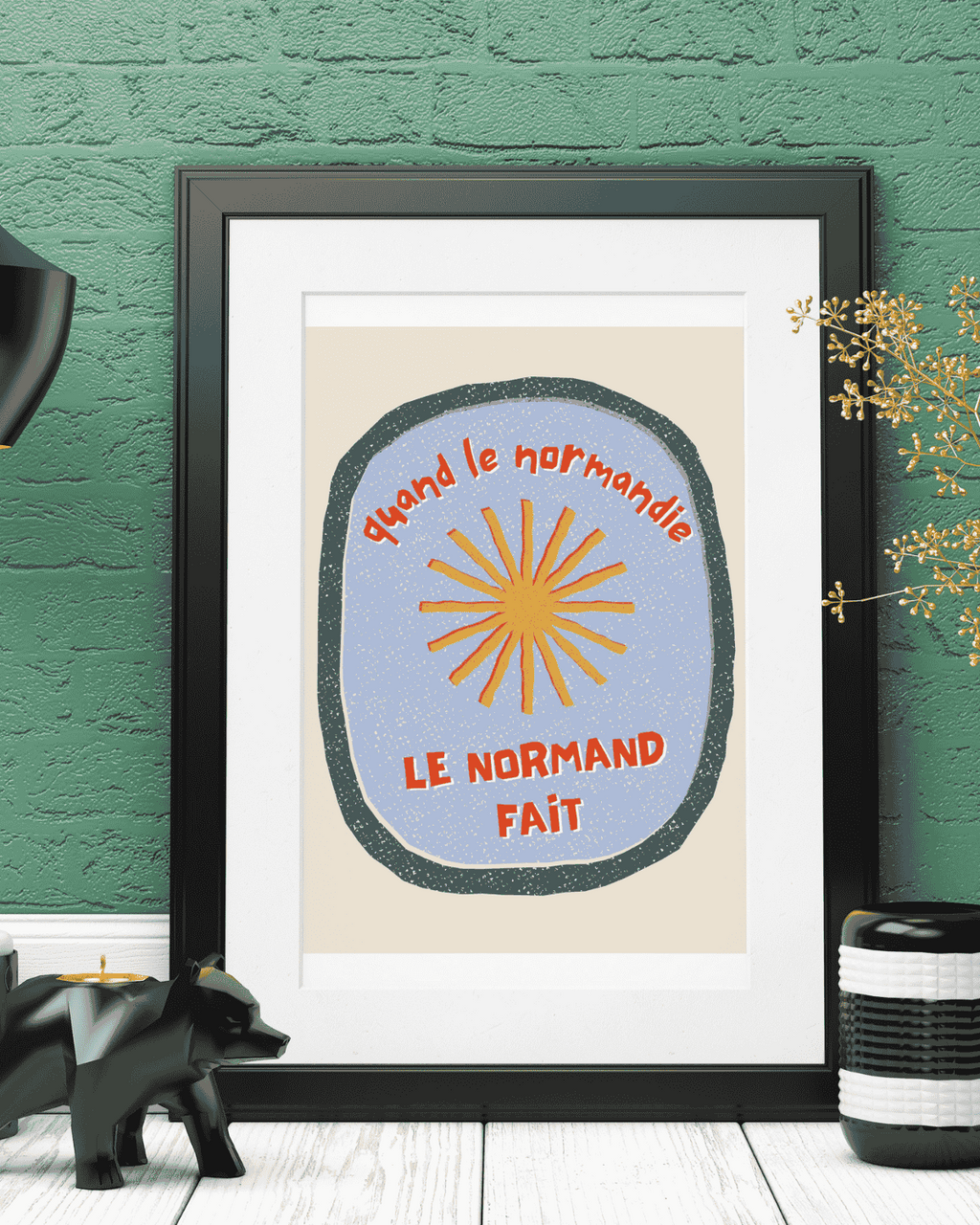 AFFICHE QUAND LE NORMANDIE LE NORMAND FAIT