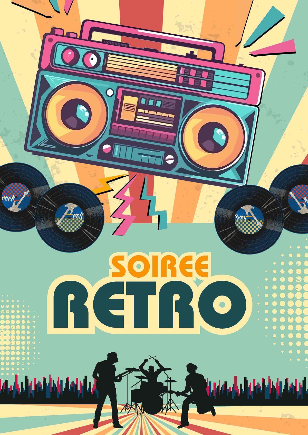 AFFICHE SOIREE RETRO 2