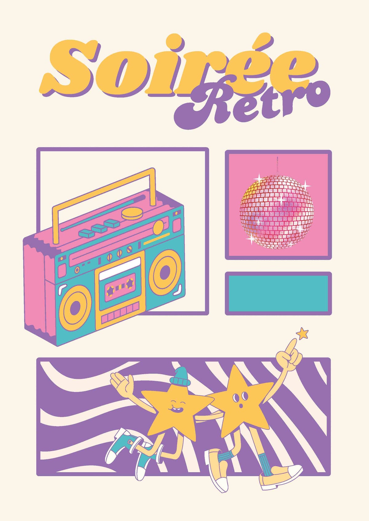 AFFICHE SOIREE RETRO 3