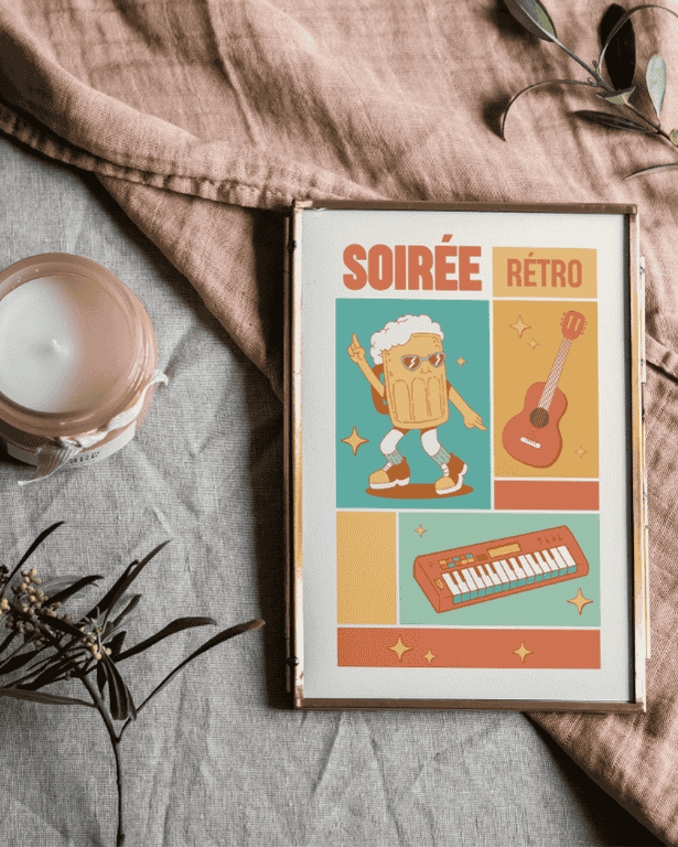 AFFICHE SOIREE RETRO 5