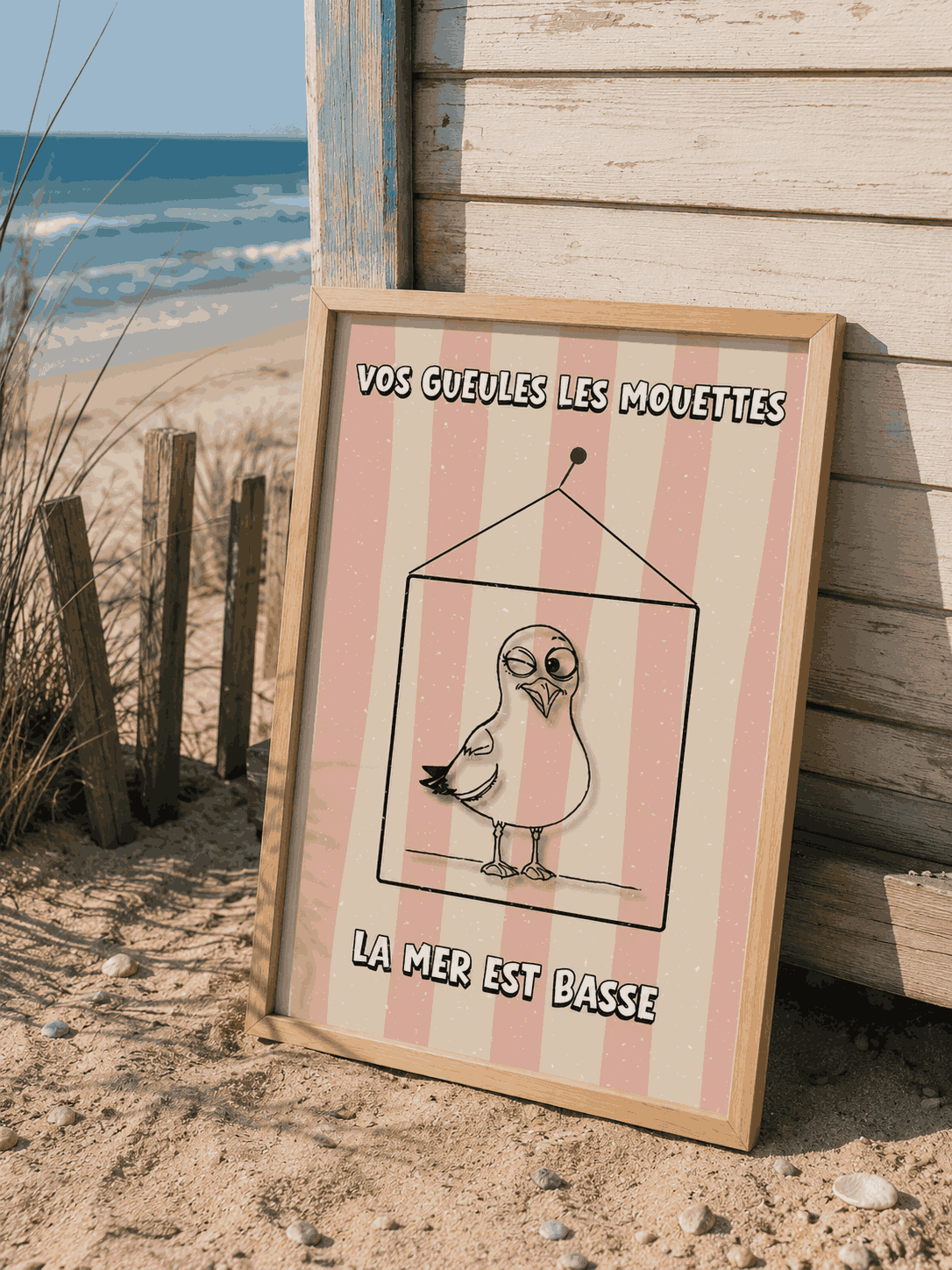 AFFICHE VOS GUEULES LES MOUETTES LA MER EST BASSE