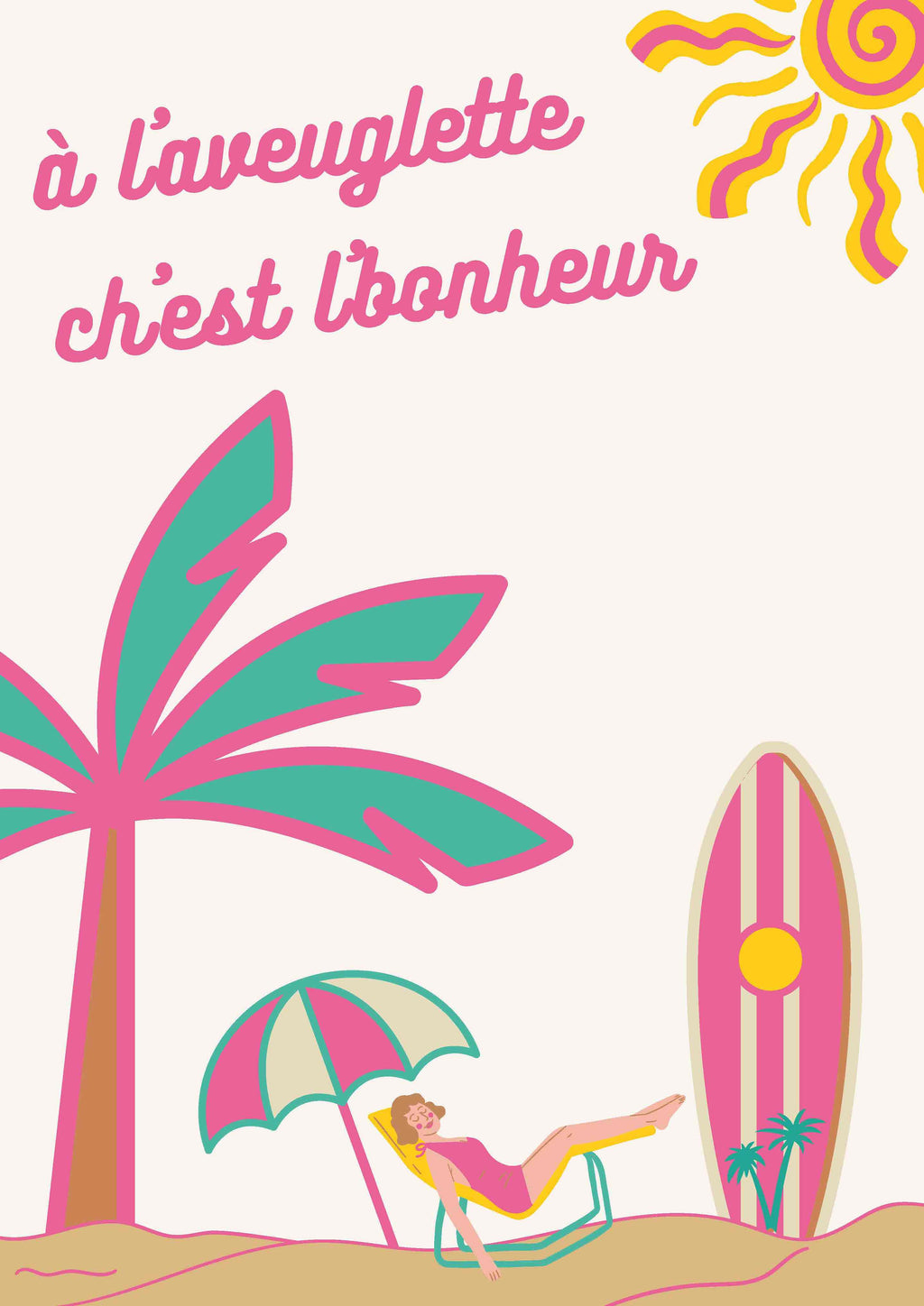 Visuel Affiche A L'Aveuglette ch'est l'bonheur