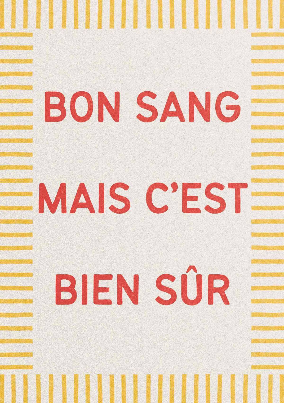 Visuel Affiche Bon Sang mais c'est Bien Sûr