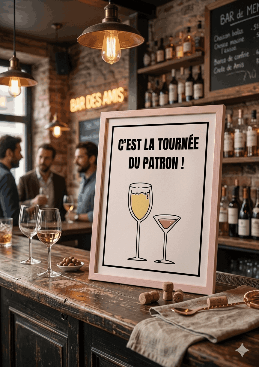 AFFICHE C'EST LA TOURNEE DU PATRON