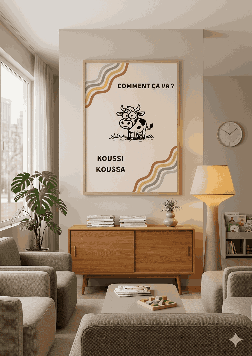 AFFICHE COMMENT CA VA? KOUSSI KOUSSA