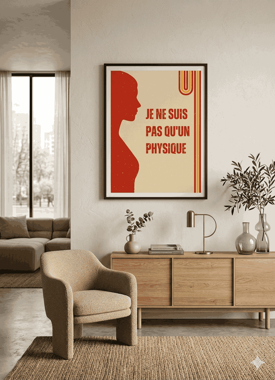 AFFICHE JE NE SUIS PAS QU'UN PHYSIQUE