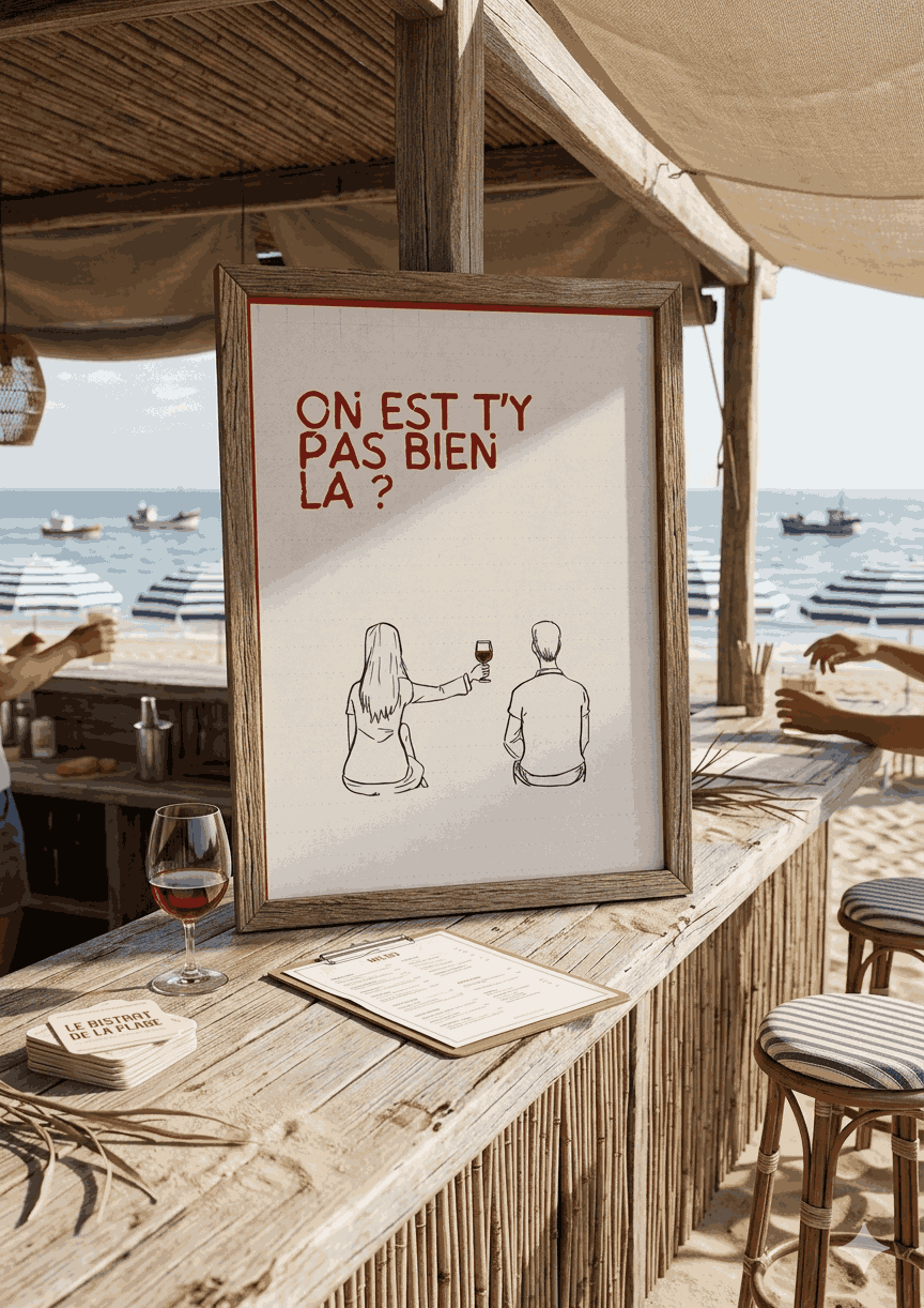 AFFICHE ON EST T Y PAS BIEN LA?