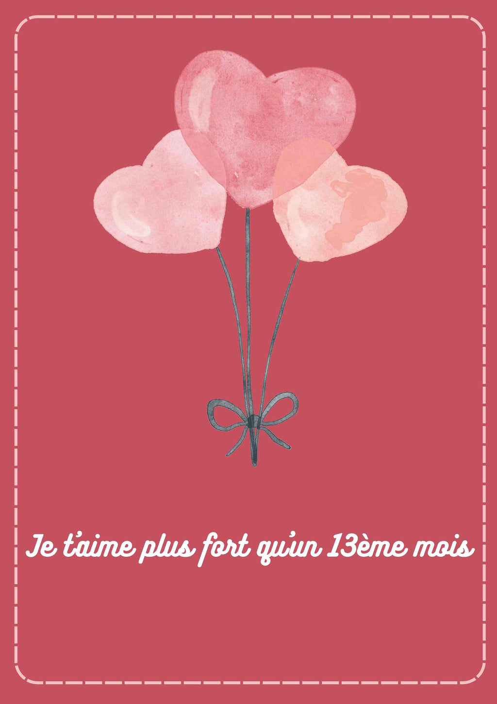 Visuel Affiche Je t'aime plus fort qu'un 13ème mois