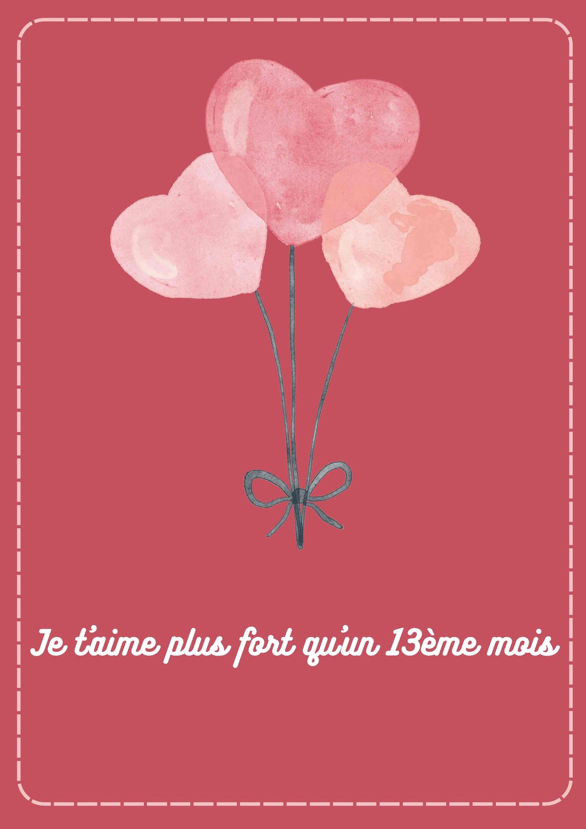 Visuel Affiche Je t'aime plus fort qu'un 13ème mois