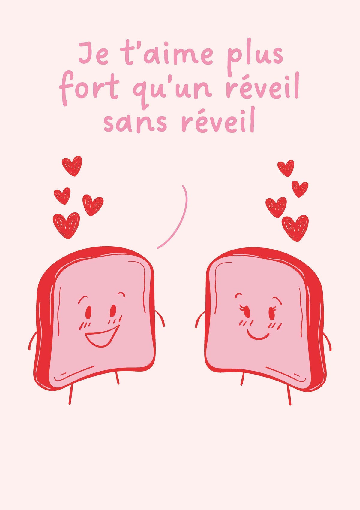 Visuel Affiche Je t'aime plus fort qu'un réveil sans réveil