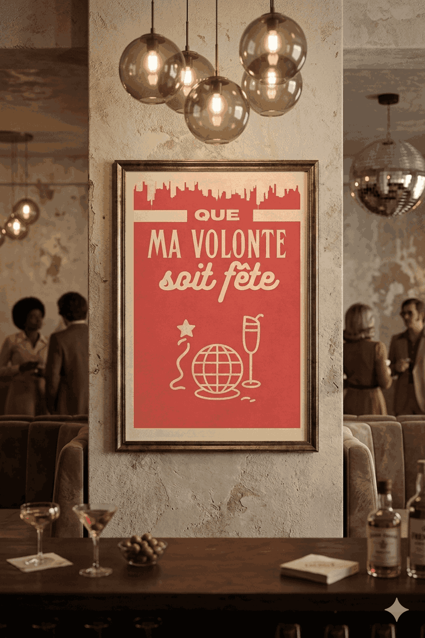AFFICHE QUE MA VOLONTE SOIT FETE