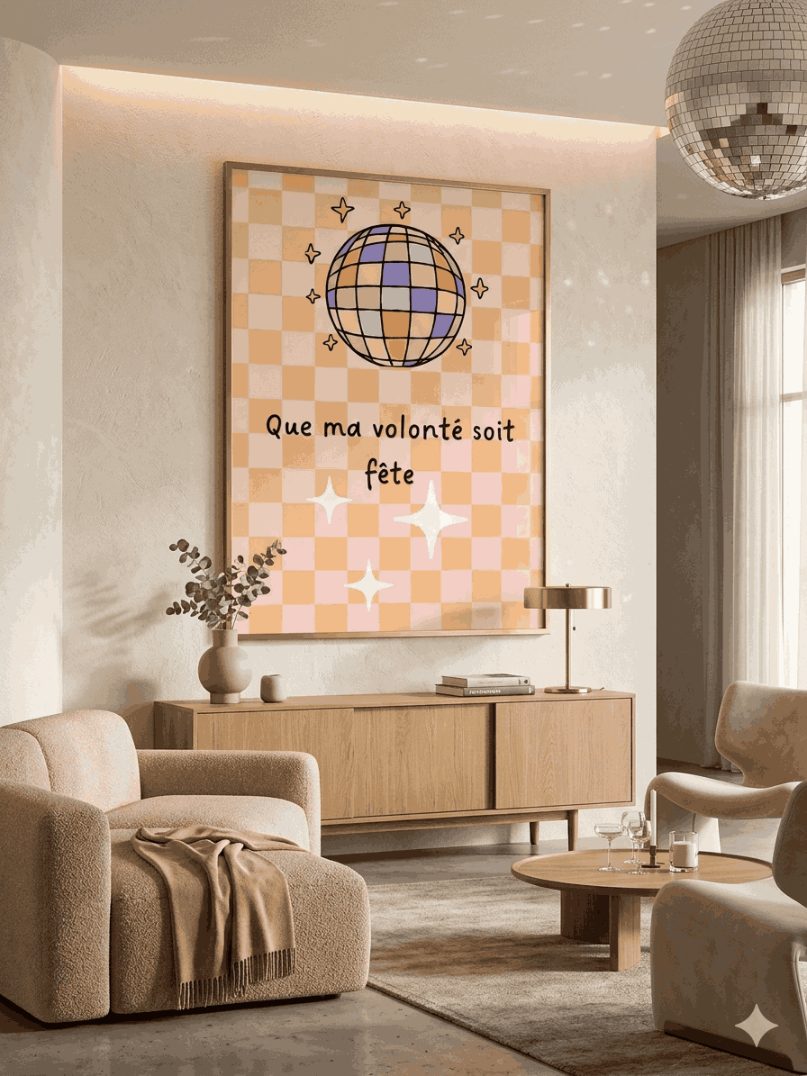 AFFICHE QUE MA VOLONTE SOIT FETE