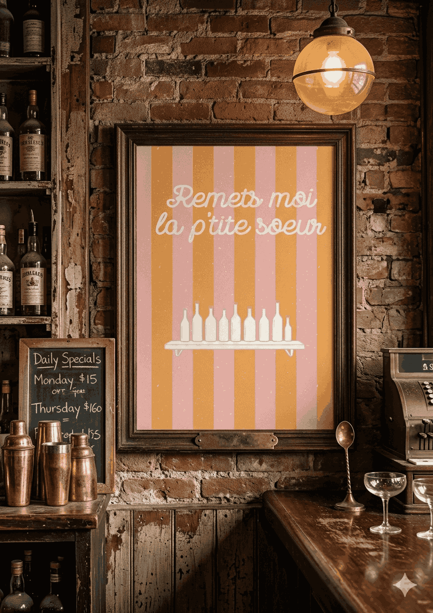 AFFICHE REMETS MOI LA P'TITE SOEUR