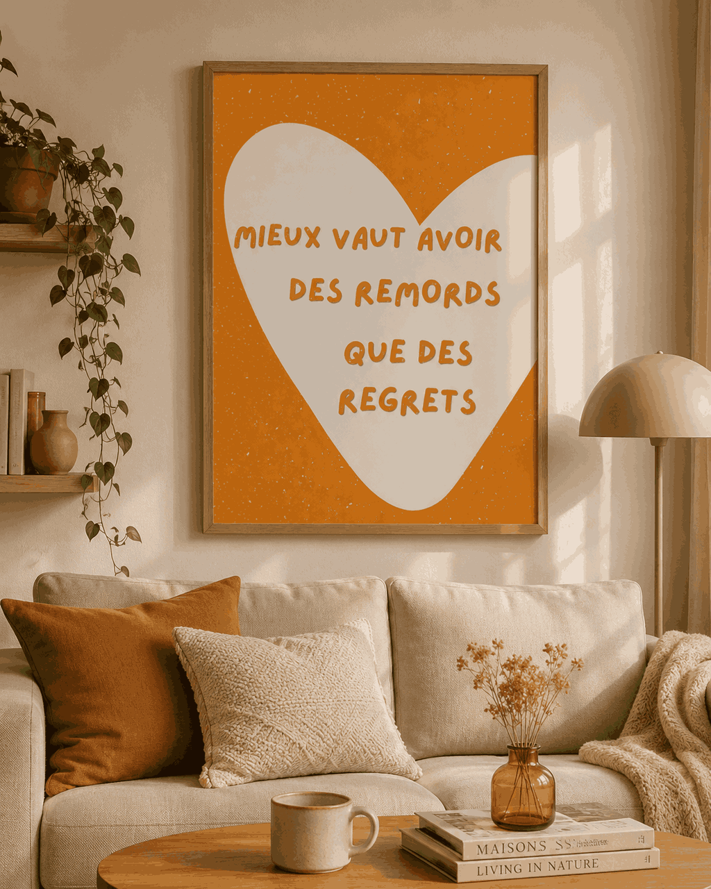 AFFICHE MIEUX VAUT AVOIR DES REMORDS QUE DES REGRETS