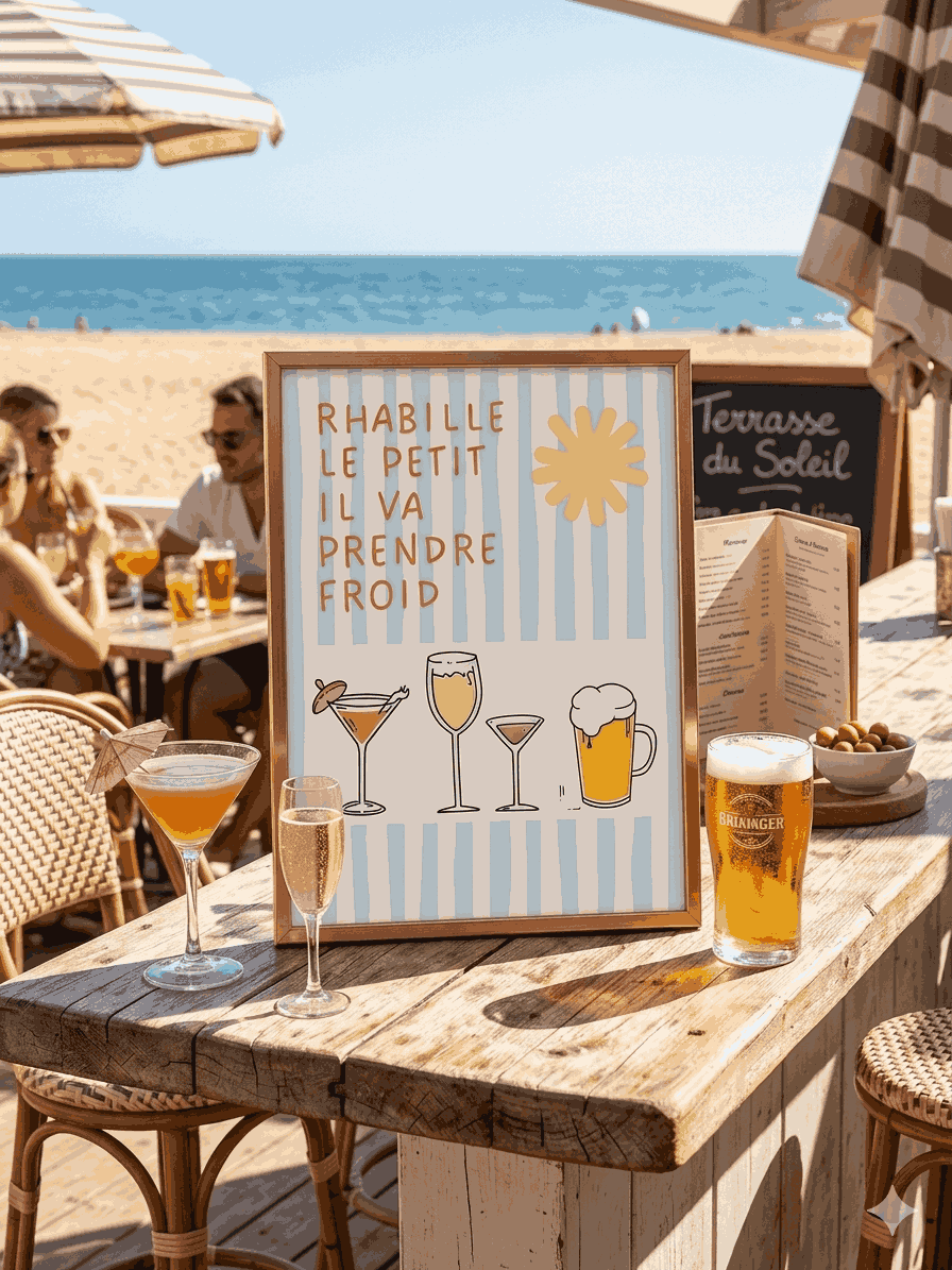 AFFICHE RHABILLE LE PETIT IL VA PRENDRE FROID