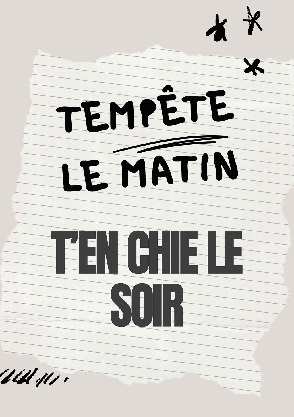 Visuel Affiche Tempête le Matin