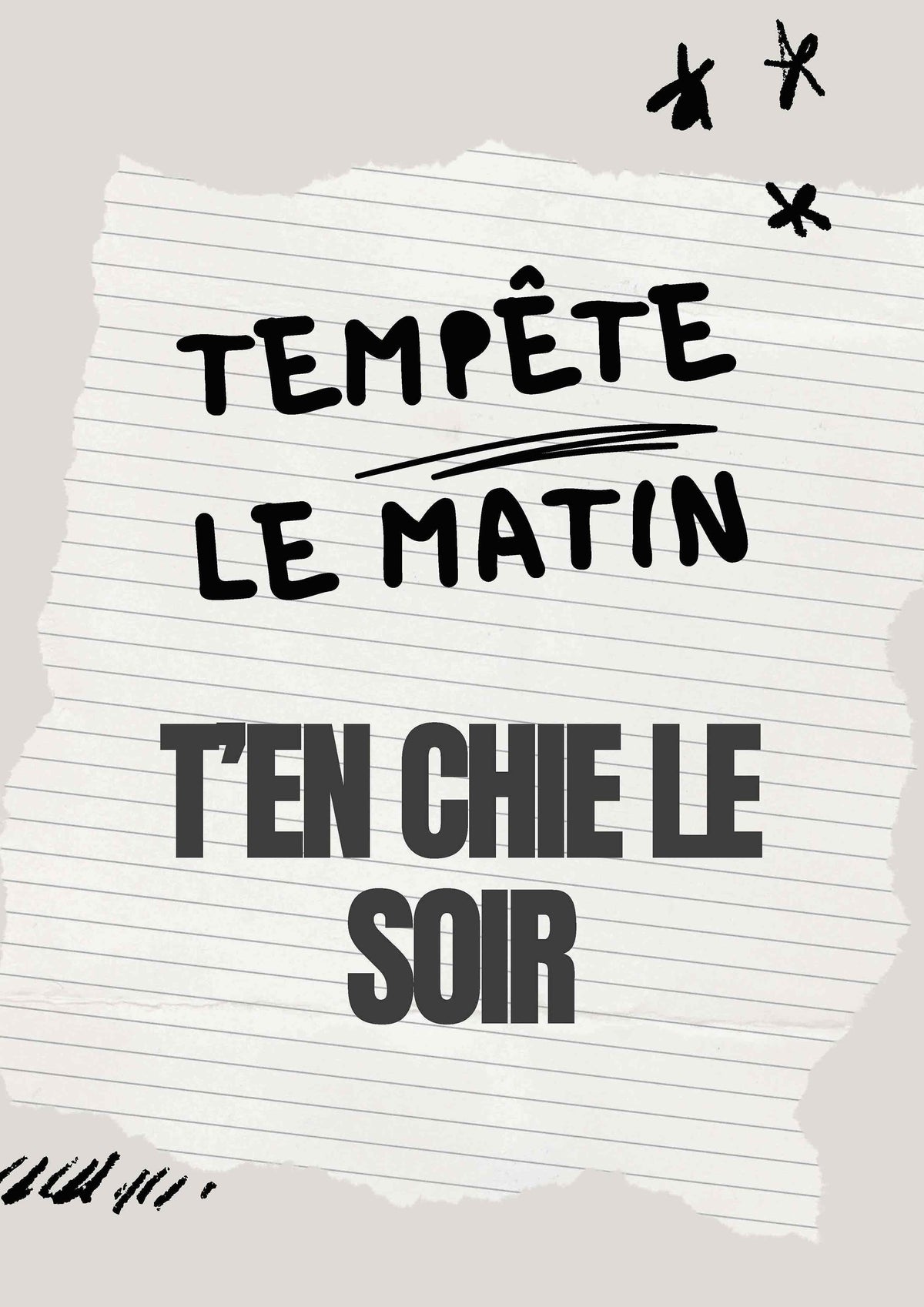 Visuel Affiche Tempête le Matin