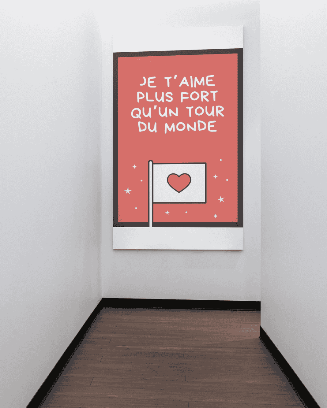 AFFICHE JE T'AIME PLUS FORT QU'UN TOUR DU MONDE