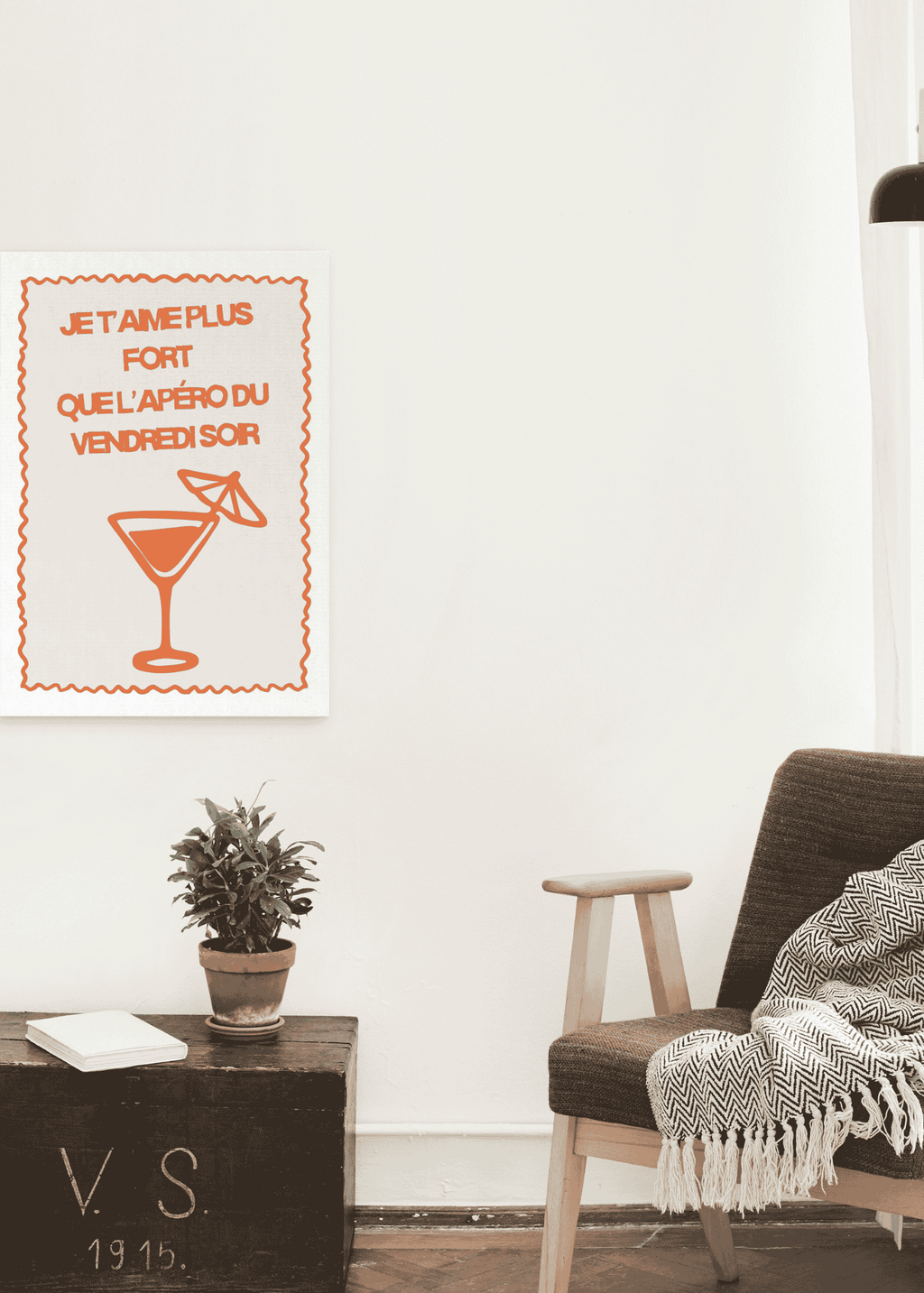 AFFICHE JE T'AIME PLUS FORT QUE L'APERO DU VENDREDI SOIR